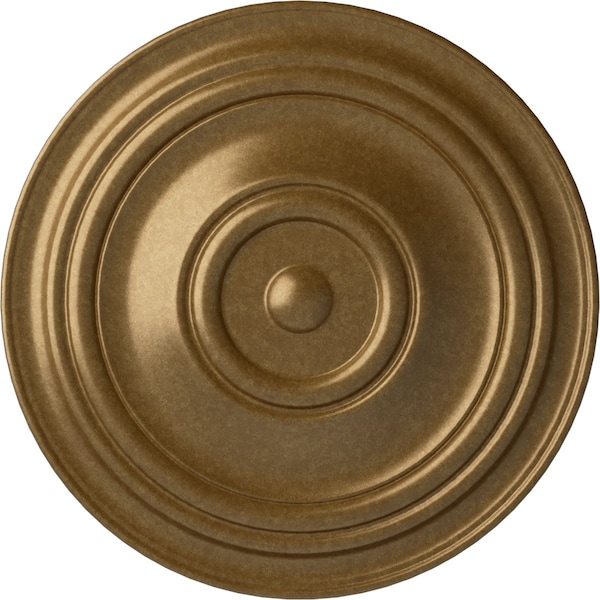 Ekena Millwork Traditional Ceiling Medallion (Fits Canopies up to 8 1/4"), 31 1/2"OD x 2 1/2"P, Pale Gold CM31TRPAS - main